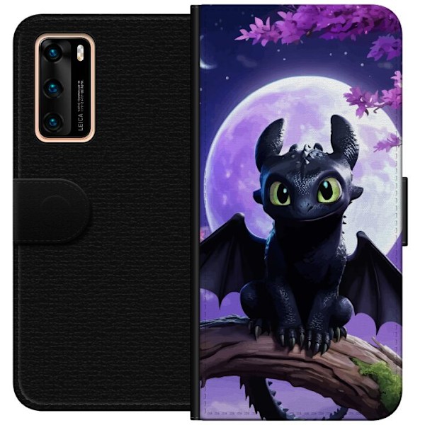 Huawei P40 Tegnebogsetui Dragetræneren