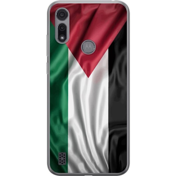 Motorola Moto E6i Läpinäkyvä kuori Palestiinan lippu – ik