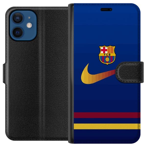 Kompatibel Tegnebogsetui til Apple iPhone 12 mini FC Barcelona