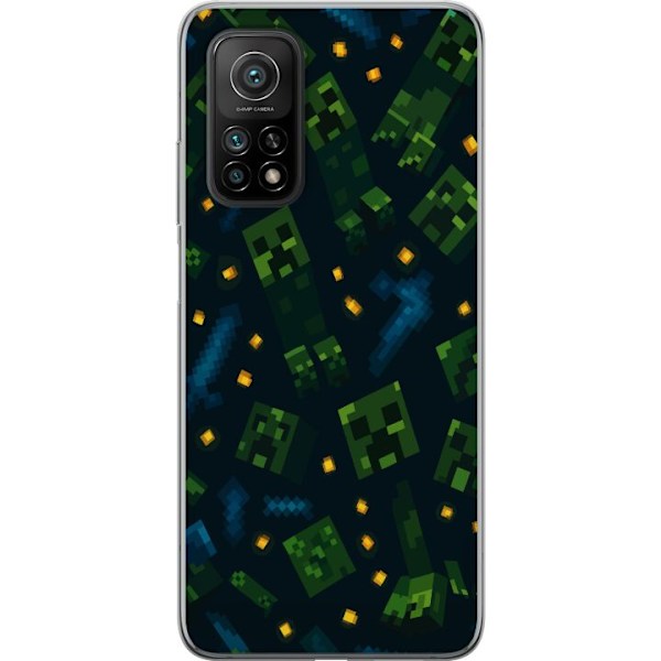 Xiaomi Mi 10T 5G Genomskinligt Skal Minecraft Dungeons Mob