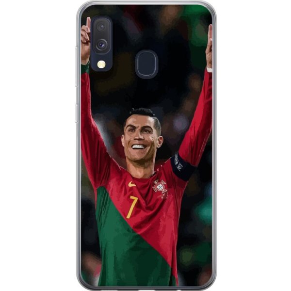 Samsung Galaxy A40 Gennemsigtig cover Cristiano Ronaldo (Portu