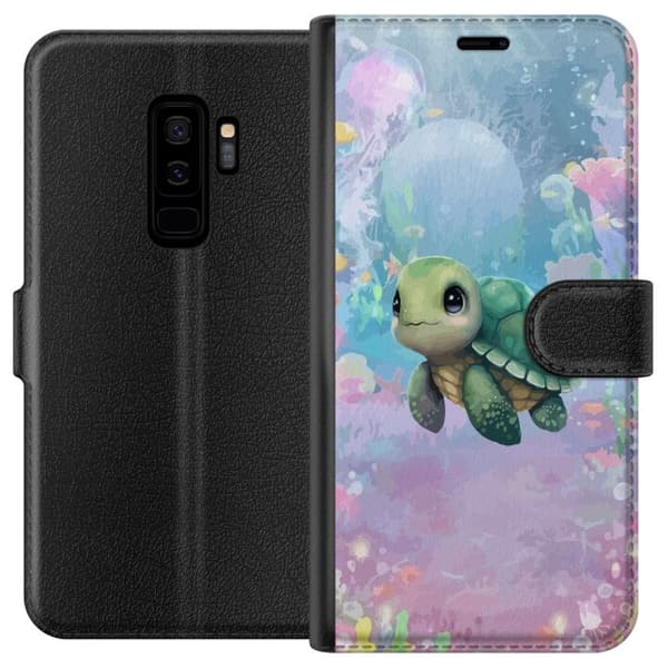 Kompatibel Tegnebogsetui til Samsung Galaxy S9+ Skildpadde