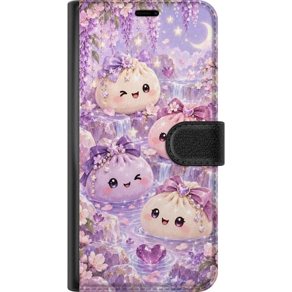 Kompatibel Tegnebogsetui til Google Pixel 9 Pro XL Lavendelvenner lilla