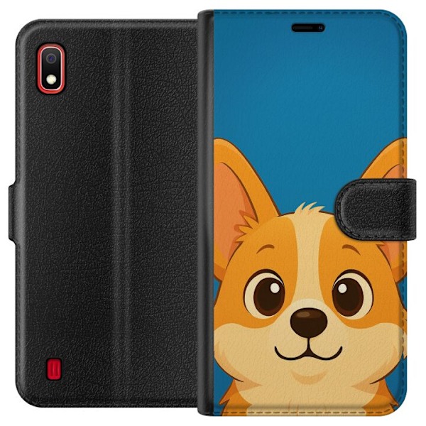 Samsung Galaxy A10 Lompakkokotelo Hello Corgi