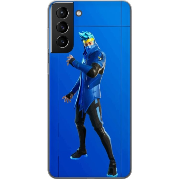 Samsung Galaxy S21+ 5G Gennemsigtig cover Fortnite - Ninja Blu
