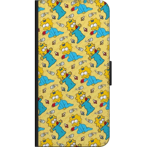 Kompatibel Tegnebogsetui til Xiaomi Redmi Note 9 Pro Mønster med Maggie Simpson, sutter og sutteflasker gul