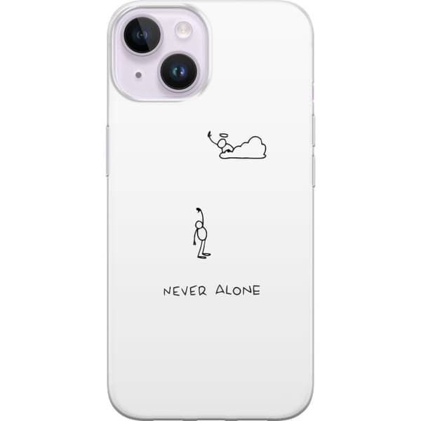Kompatibelt Mobildeksel til Apple iPhone 14 Aldri Alene
