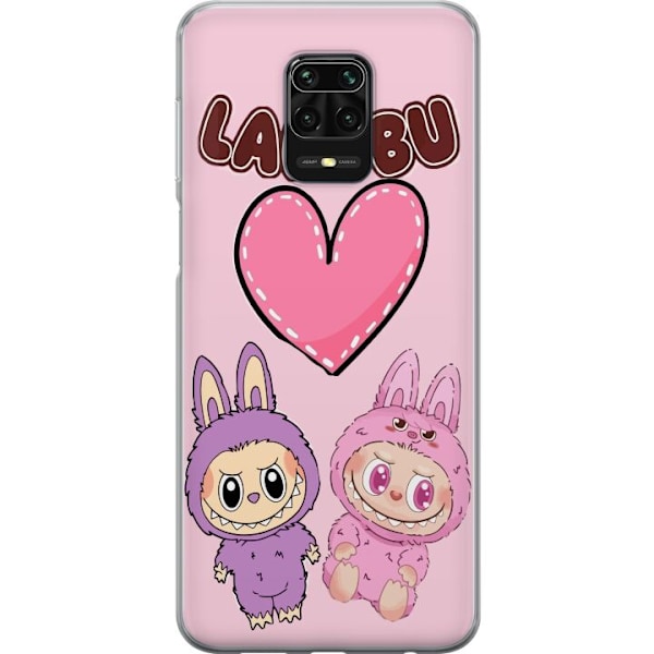 Xiaomi Redmi Note 9S Genomskinligt Skal Labubu Pink Monster