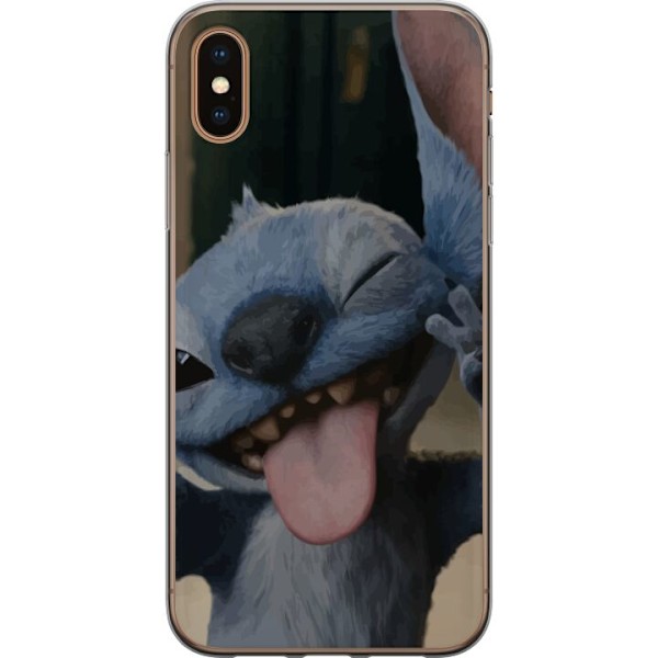 Apple iPhone X Läpinäkyvä kuori Stitch Söpö Alien - Sinin