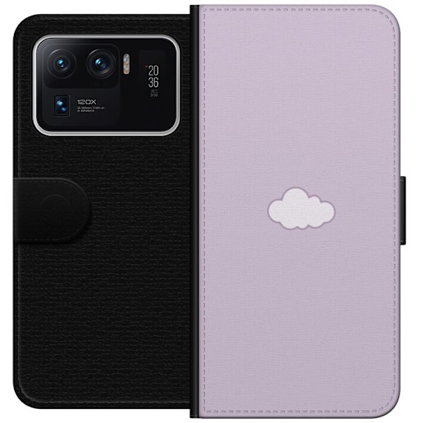 Xiaomi Mi 11 Ultra Plånboksfodral Lila Moln – minimalistiskt moln på lila bakgrund