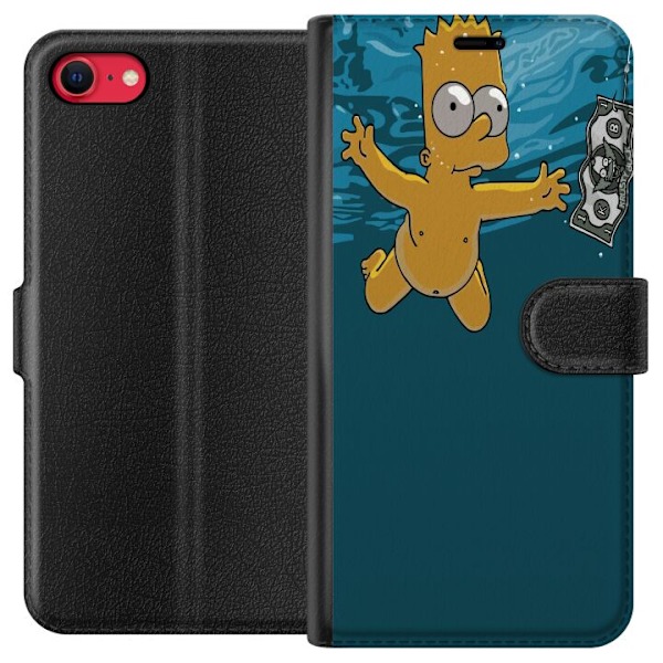 Apple iPhone 16e Lompakkokotelo Bart Simpson