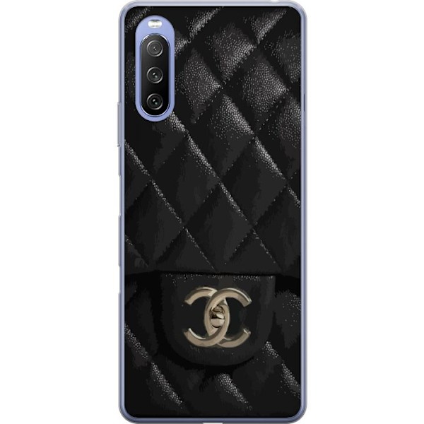 Sony Xperia 10 III Lite Genomskinligt Skal Chanel Black