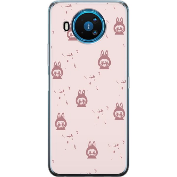 Nokia 8.3 5G Läpinäkyvä kuori Labubu Neon Pop - Neonvärine