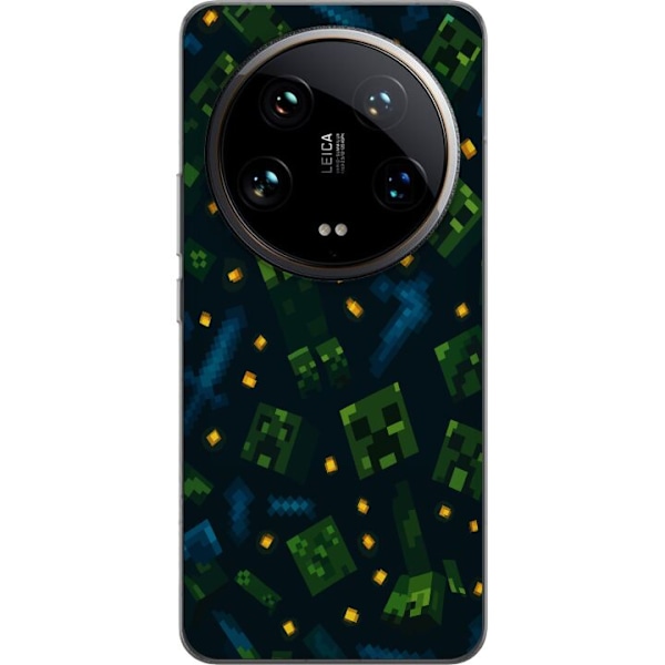 Xiaomi 14 Ultra Läpinäkyvä kuori Minecraft Dungeons Mob