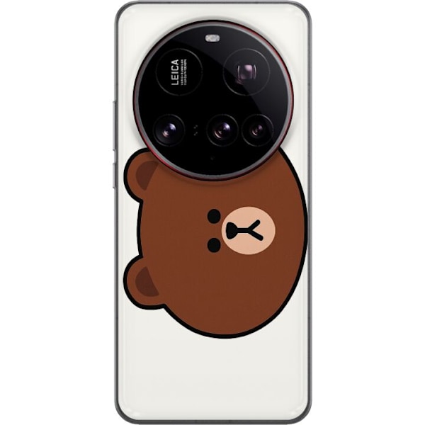 Xiaomi 15 Ultra Gennemsigtig cover line friends brown