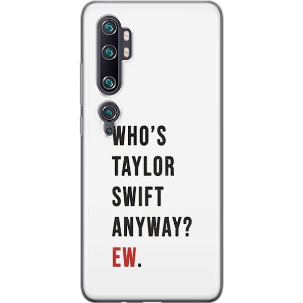 Xiaomi Mi Note 10 Pro Gennemsigtig cover Taylor Swift