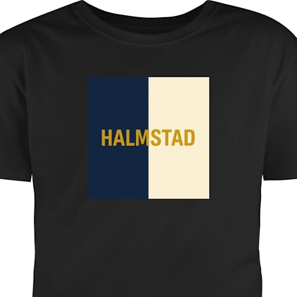 Lasten T-paita | Mukava T-paita Lapsille Halmstad – jalkapal musta 5-6 Vuotta