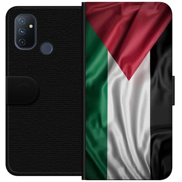 OnePlus Nord N100 Tegnebogsetui Palestinaflaget – ikonisk frihedssymbol i rød, sort, hvid og grøn