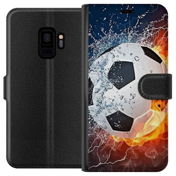 Samsung Galaxy S9 Tegnebogsetui Fodbold Ild