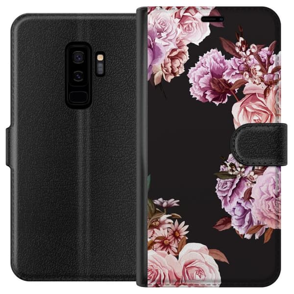 Kompatibel Tegnebogsetui til Samsung Galaxy S9+ Blomster