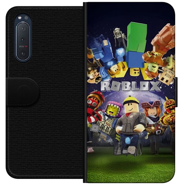 Sony Xperia 5 II Lompakkokotelo Roblox Maailma - Pelaamisseikkailu Lapsille ja Nuorille