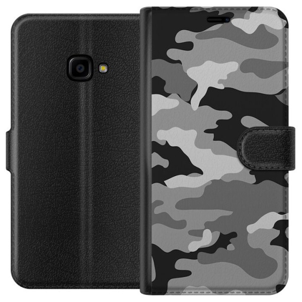 Samsung Galaxy Xcover 4 Lompakkokotelo Militääri B/W