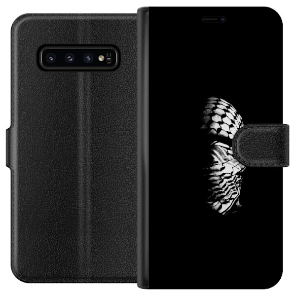 Samsung Galaxy S10 Lompakkokotelo Keffiyeh-kuviointi - klassin