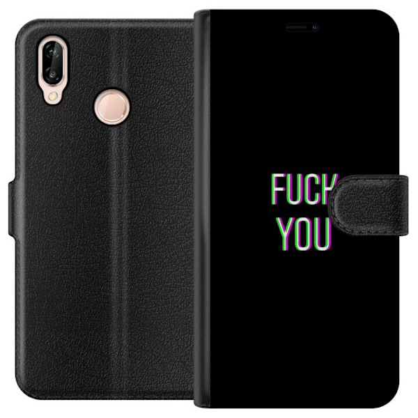 Huawei P20 lite Tegnebogsetui Fanden ta' dig