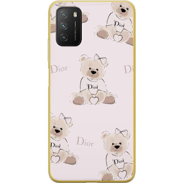 Xiaomi Poco M3  Läpinäkyvä kuori Teddy Dior Vibes - ylellin