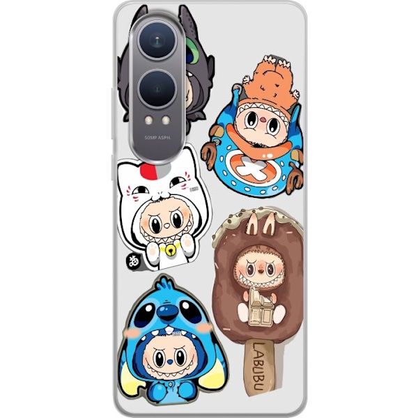 OnePlus Nord CE4 Lite Genomskinligt Skal Labubu figursamling