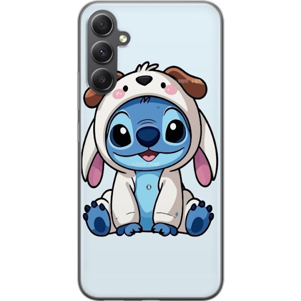 Samsung Galaxy A05s Gennemsigtig cover Stitch Hundekostume Lilo & Stitch Disney Sjovt Design Blå Udlænding Tegneseriekarakter Populær Børne Disney