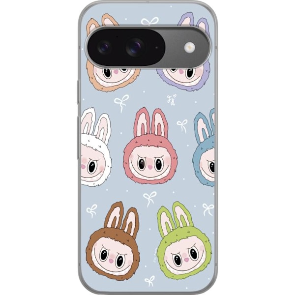 Google Pixel 9 Genomskinligt Skal Labubu Star Pattern – Stj