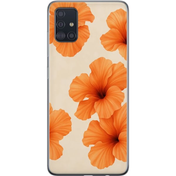 Samsung Galaxy A51 Genomskinligt Skal Papaya Punch