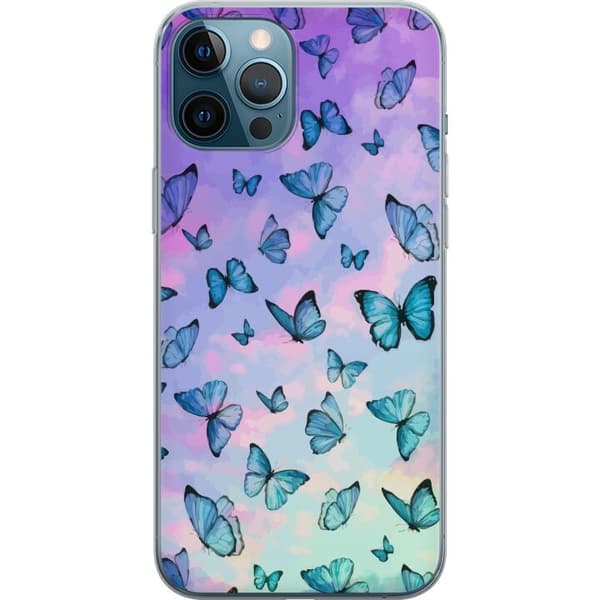 Kompatibel Mobilcover til Apple iPhone 12 Pro Max Sommerfugle