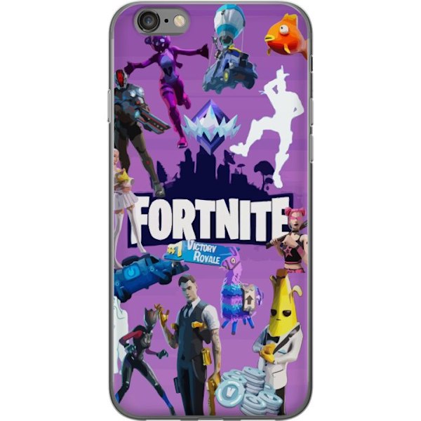 Apple iPhone 6 Gennemsigtig cover Fortnite