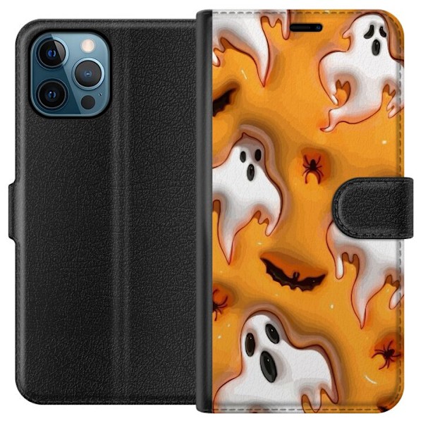 Apple iPhone 12 Pro Max Lompakkokotelo Halloween 3D 2024