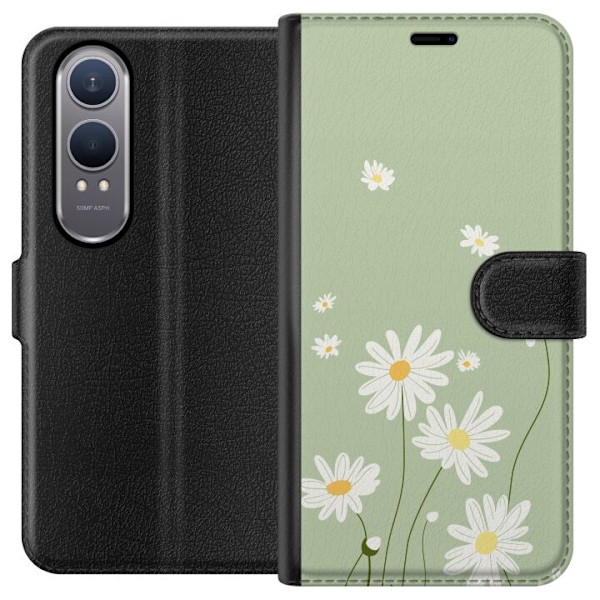 OnePlus Nord CE4 Lite Tegnebogsetui Præstekraver - blomstret