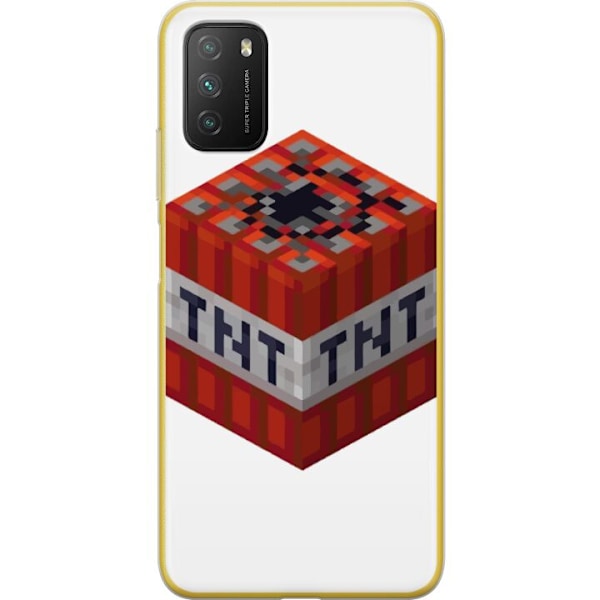 Xiaomi Poco M3  Genomskinligt Skal Minecraft TNT