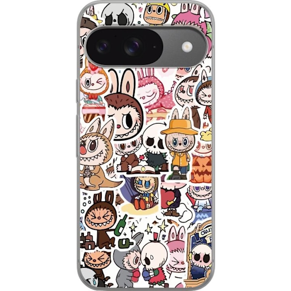 Google Pixel 9 Pro Läpinäkyvä kuori Labubu All-Stars – POP MART Erikoispainos