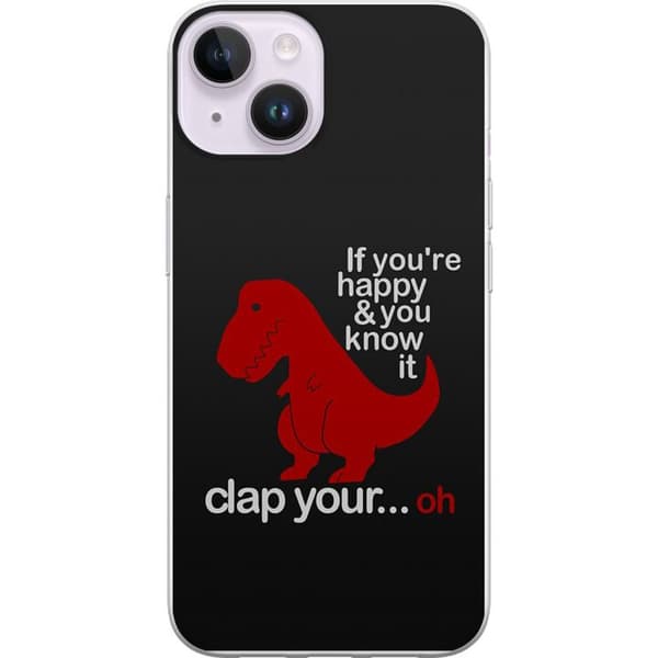 Kompatibelt Mobildeksel til Apple iPhone 14 Dinosaur