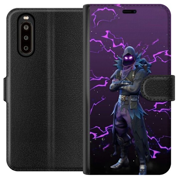 Sony Xperia 10 II Tegnebogsetui Raven Fortnite Thunder