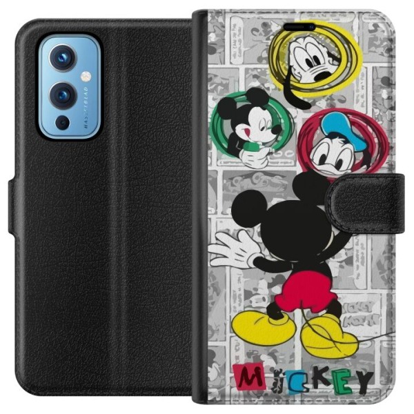 OnePlus 9 Tegnebogsetui Mickey Mouse