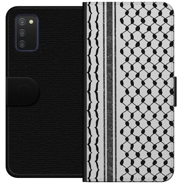 Samsung Galaxy A03s Tegnebogsetui Palæstinensisk mønster - inspireret af traditionel stil keffiyeh-stof