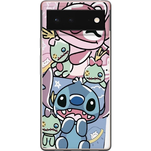 Google Pixel 6 Genomskinligt Skal Stitch