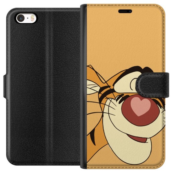 Apple iPhone 5s Plånboksfodral Tiger
