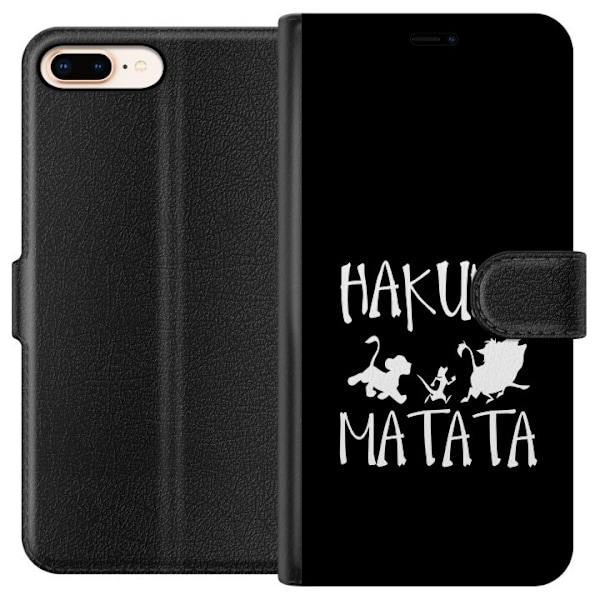 Apple iPhone 8 Plus Lompakkokotelo Hakuna Matata