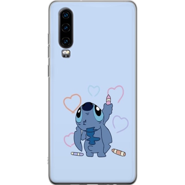 Huawei P30 Gjennomsiktig deksel Stitch Hjerter