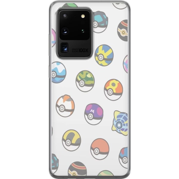 Samsung Galaxy S20 Ultra Gjennomsiktig deksel Pokemon