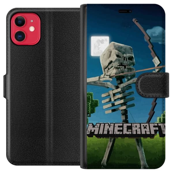 Kompatibel Tegnebogsetui til Apple iPhone 11 A Minecraft Movie