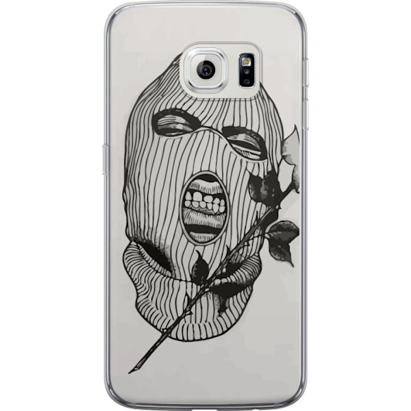 Samsung Galaxy S6 edge Genomskinligt Skal Ski Mask Ros Streetwear Design Grafiskt Motiv Spänning Urban Stil Street Art Maskerad Symbol